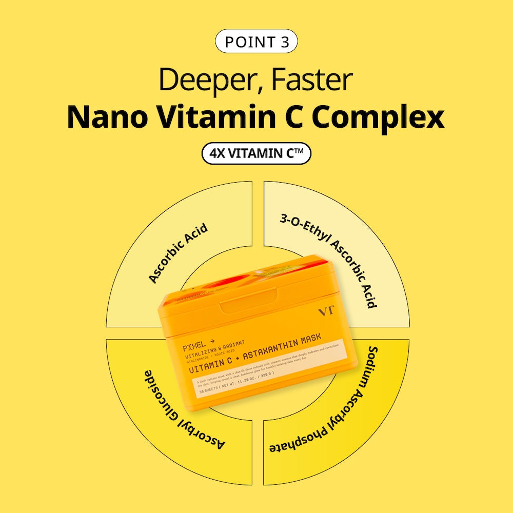 VT Cosmetics Vitamin C Astaxanthin Mask 320g*30ea