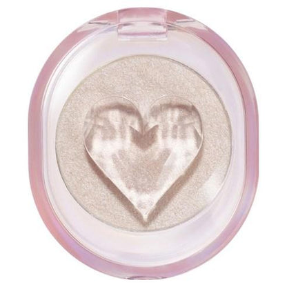 Etude House Shooting Beam Highlighter in Angel Etude, a round compact with iridescent pink and white powder finish