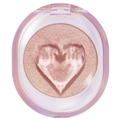 Etude House Shooting Beam Highlighter in Gold Shine Wing, a round compact with shimmering pale gold pressed powder