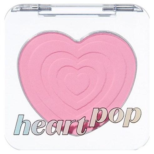 Etude House Sarr Sweeties Heart Pop Blusher in Cool Punch Ade, a heart-shaped compact with cool-toned pink powder blush