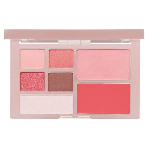 Etude House Play Multi Eyes Milky Berry six-pan eyeshadow palette featuring soft pink and neutral matte powders