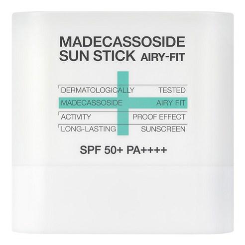 Mediheal Madecassoside Sun Stick Airy Fit in a light green and white twist-up tube packaging