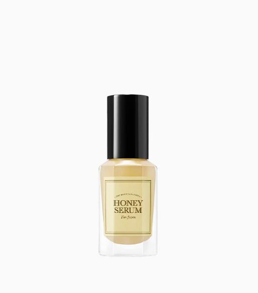 Im From honey serum in a 30ml amber glass dropper bottle