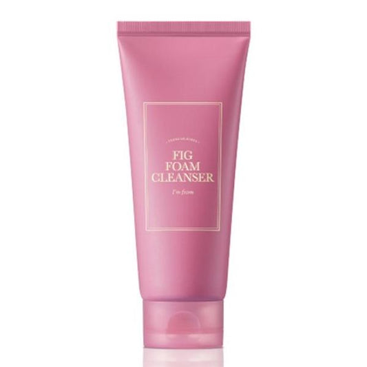 I'm From Fig Foam Cleanser in a dusty pink squeeze tube with a white cap