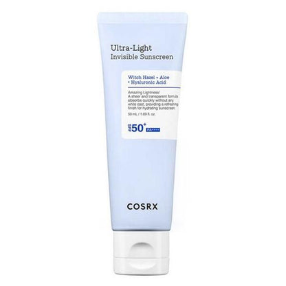 Cosrx Ultra Light Invisible Sunscreen SPF50 PA++++ in a white tube