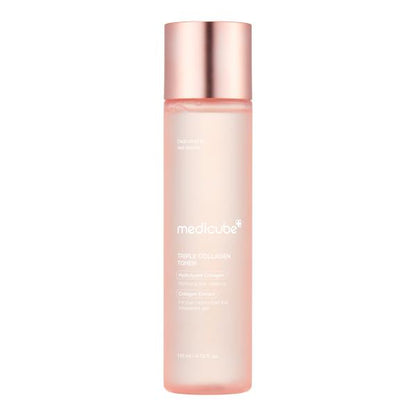 Medicube Triple Collagen Toner 4.0 in a pink gradient 140ml bottle