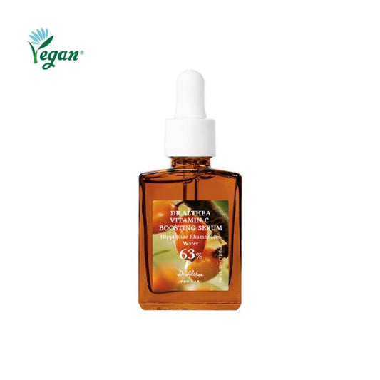 Dr.Althea Vitamin C Boosting Serum 30ml in clear glass bottle with dropper
