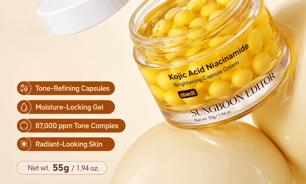 SUNGBOON EDITOR Kojic Acid Niacinamide Brightening Capsule Cream 55g