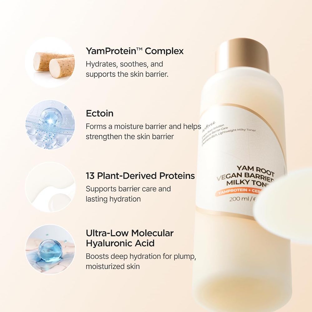 Isntree Yam Root Vegan Barrier Milk Toner 200ml