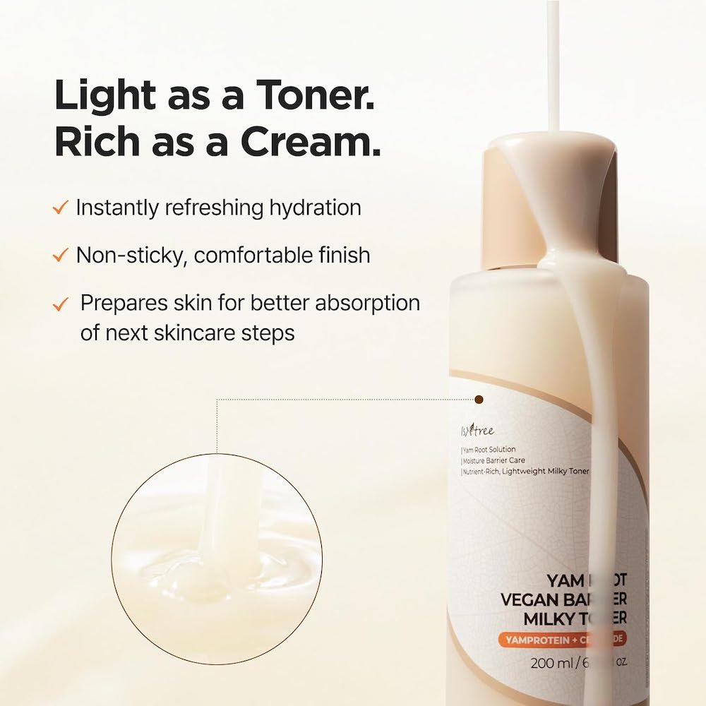Isntree Yam Root Vegan Barrier Milk Toner 200ml