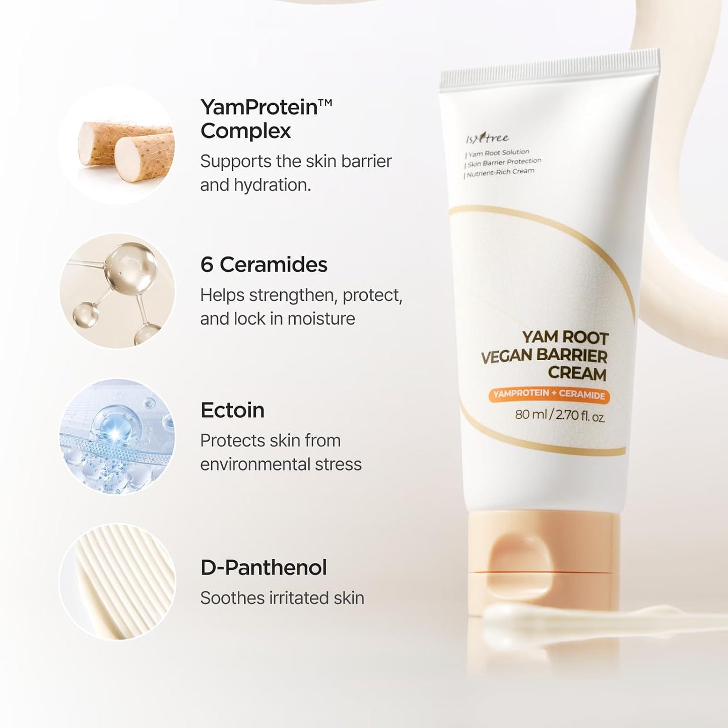 Isntree Yam Root Vegan Barrier Cream 80ml