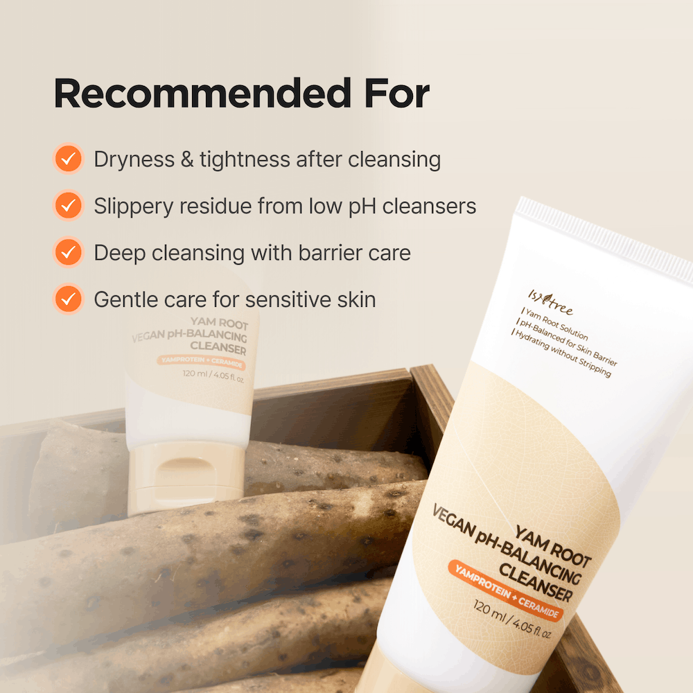 Isntree Yam Root Vegan pH-Balancing Cleanser 120ml