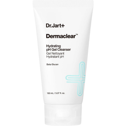 Dr.Jart+ Dermaclear Hydrating pH Gel Cleanser in 150ml clear pump bottle