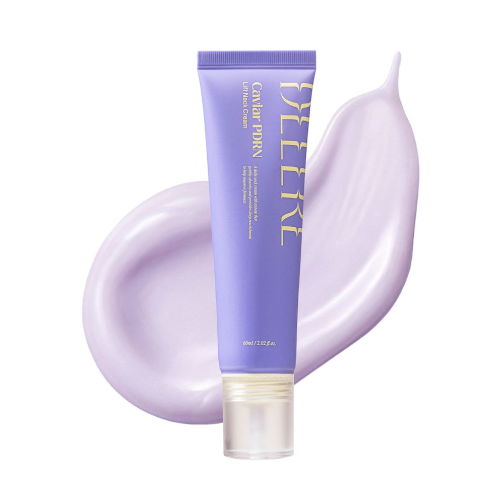 DELERE Caviar PDRN Lift Neck Cream 60ml in a sleek white jar