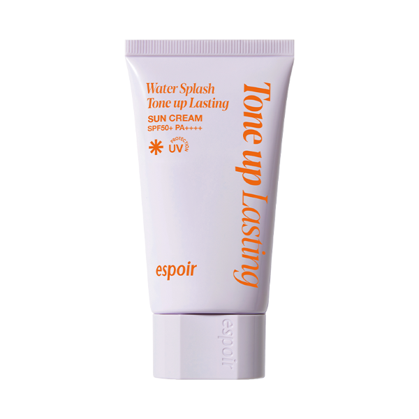 Espoir Water Splash Sun Cream Tone-up Lasting in pink squeeze tube