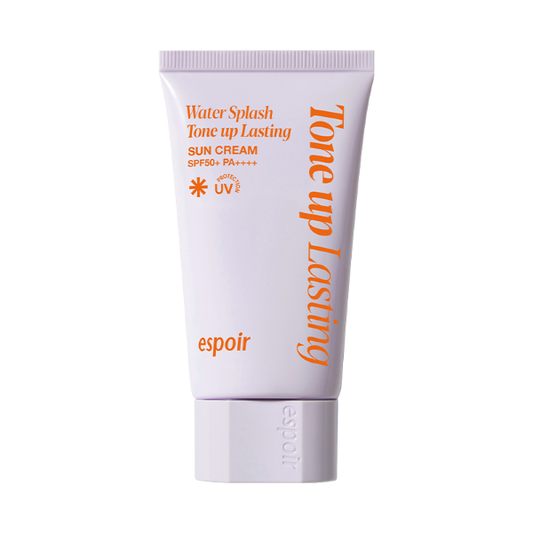 Espoir Water Splash Sun Cream Tone-up Lasting in pink squeeze tube