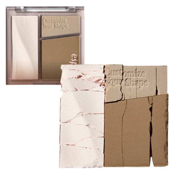 Espoir Tone Pairing Contour Palette in neutral with dual shades in a sleek compact