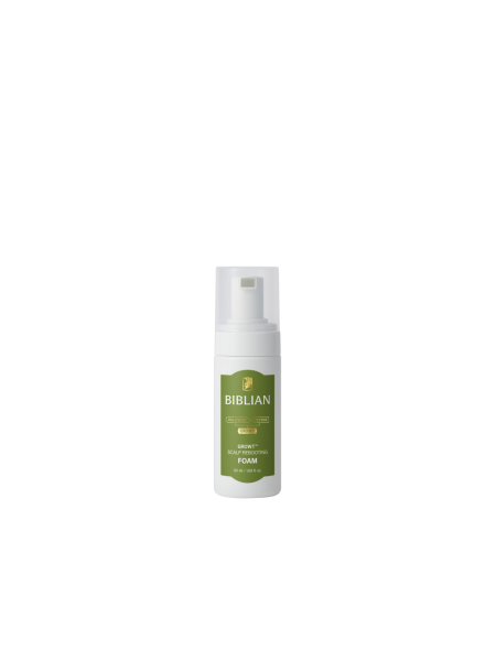Biblian Growt Scalp Rebooting Foam in a 50ml white aerosol bottle