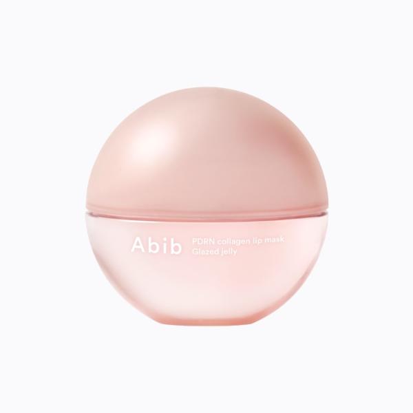Abib PDRN Collagen Lip Mask Glazed Jelly in a peach pink jar