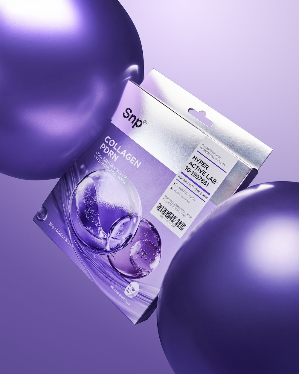 SNP Collagen Bounce Up Hyperactive Gel Mask 28g x 4ea