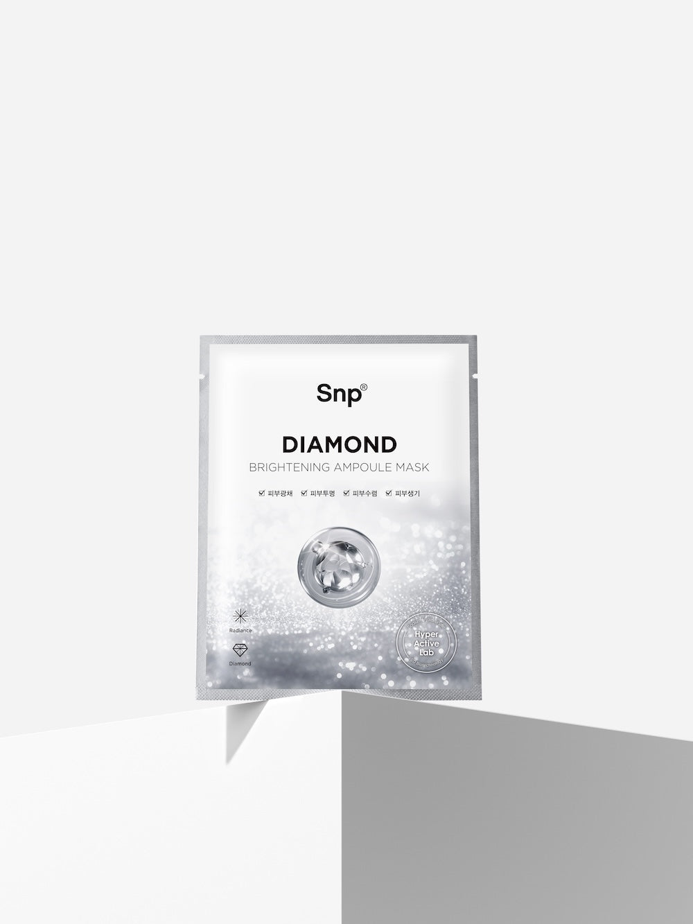 SNP Diamond Water Brightening Ampoule Mask 25ml x 10 Sheets