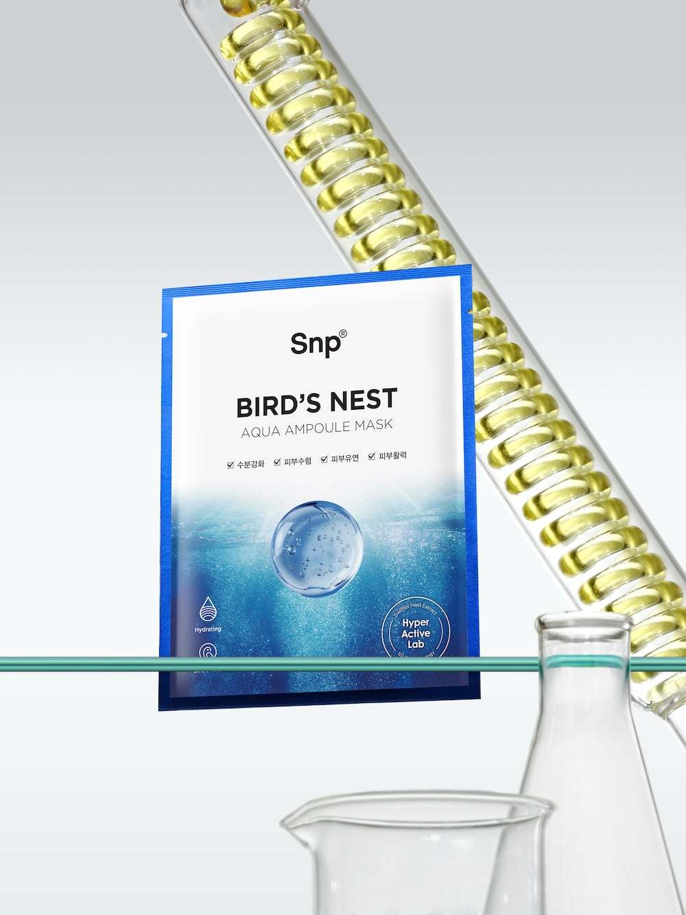 SNP Bird's Nest Aqua Ampoule Mask 25ml x 10 Sheets
