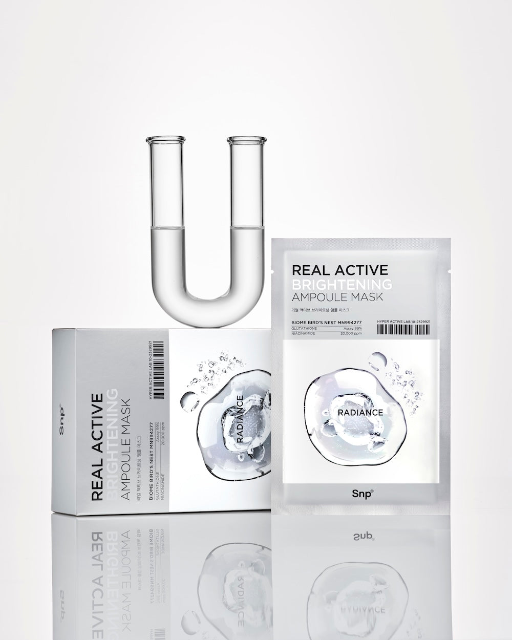 SNP Real Active Glutathione Ampoule Sheet Mask 25ml x 10 Sheets