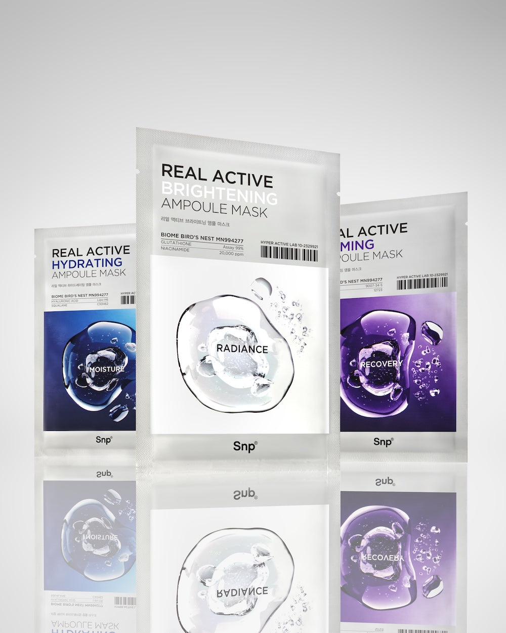 SNP Real Active Glutathione Ampoule Sheet Mask 25ml x 10 Sheets
