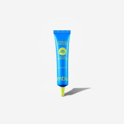 Numbuzin Zero Blemish 3X Spot Correcting Cream in a white and yellow tube