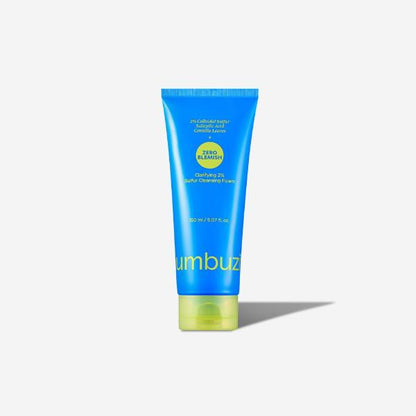 Numbuzin Zero Blemish Clarifying 2 Percent Sulfur Cleansing Foam in white tube