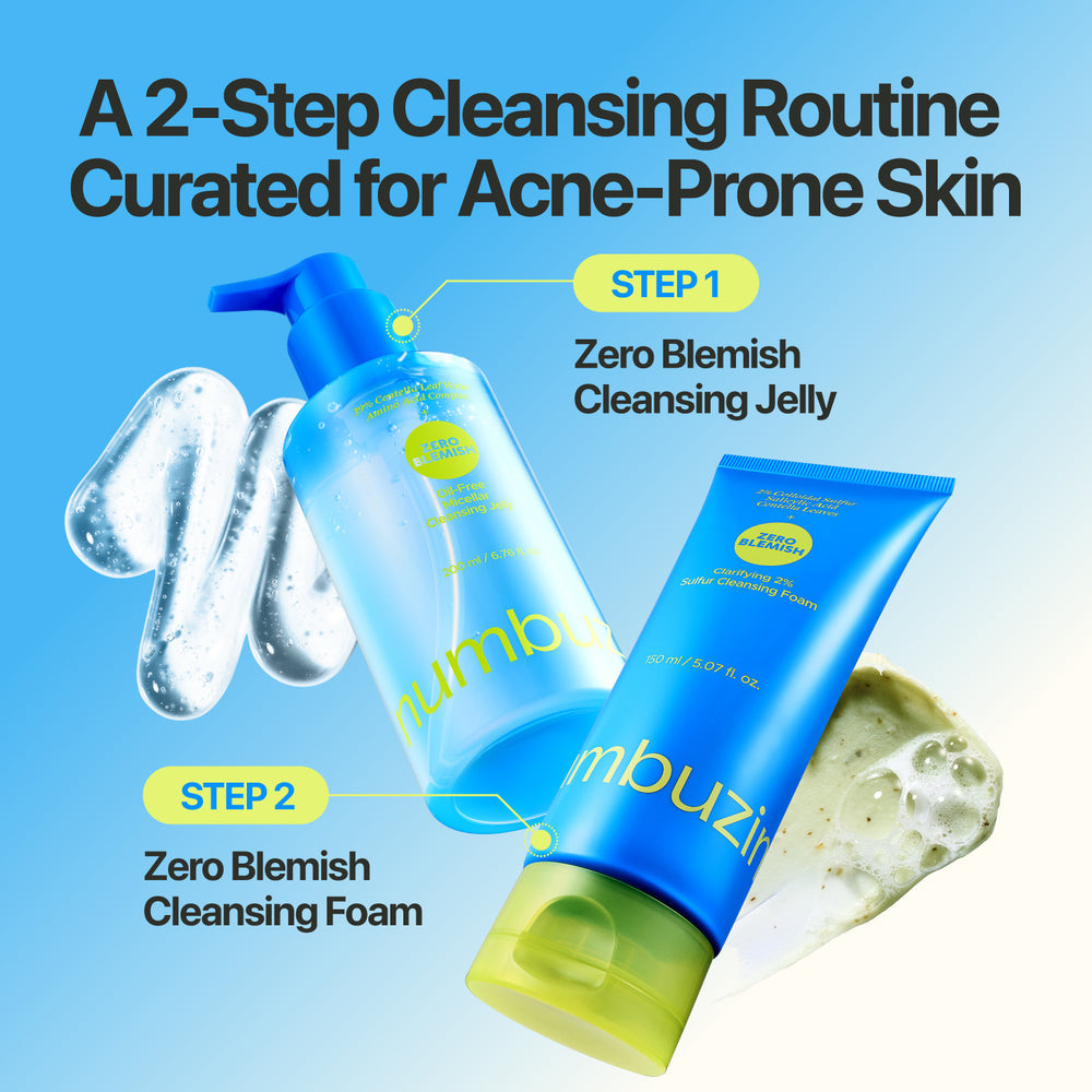 numbuzin Zero Blemish Clarifying 2% Sulfur Cleansing Foam 150ml