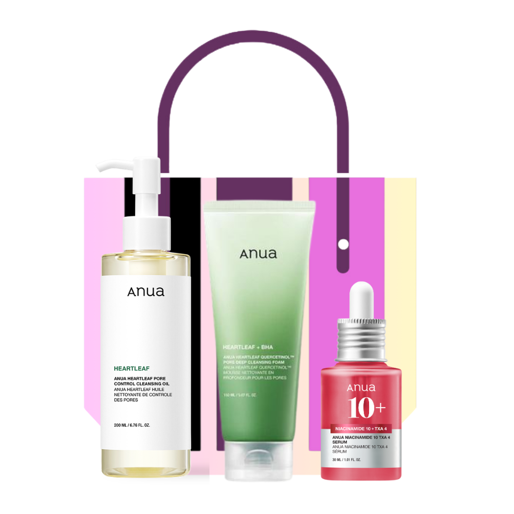 Anua 3-Step Glass Skin Beginner Kit kbeauty sale