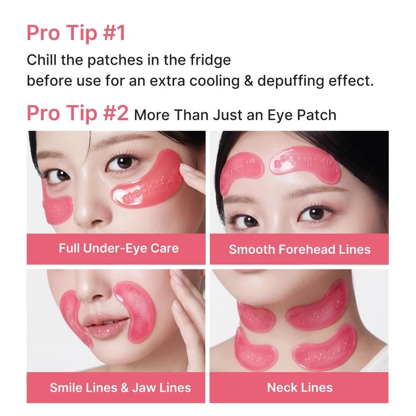 Medicube PDRN Pink Collagen Jelly Eye Mask 6Pairs