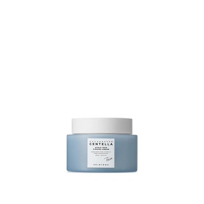 SKIN1004 Madagascar Centella Hyalu-Cica Firming Cream in a white and blue squeeze tube with a silver cap