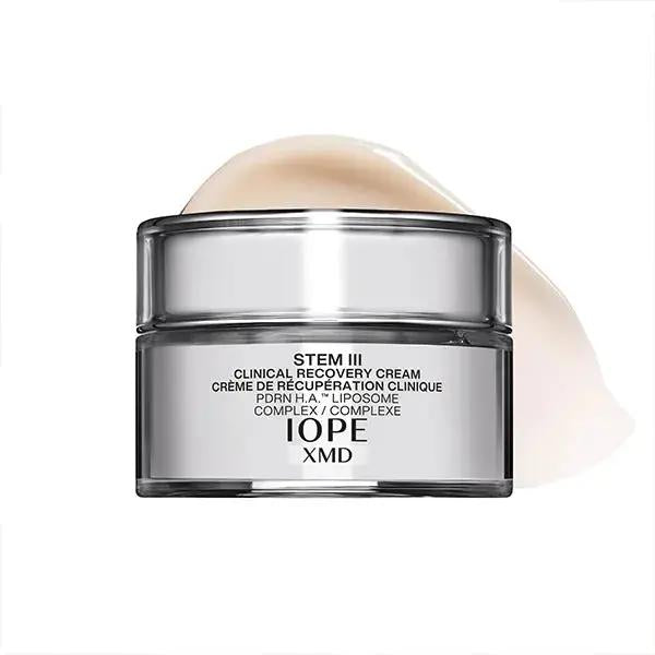 IOPE XMD Stem III Clinical Recovery Cream in a 50ml white jar