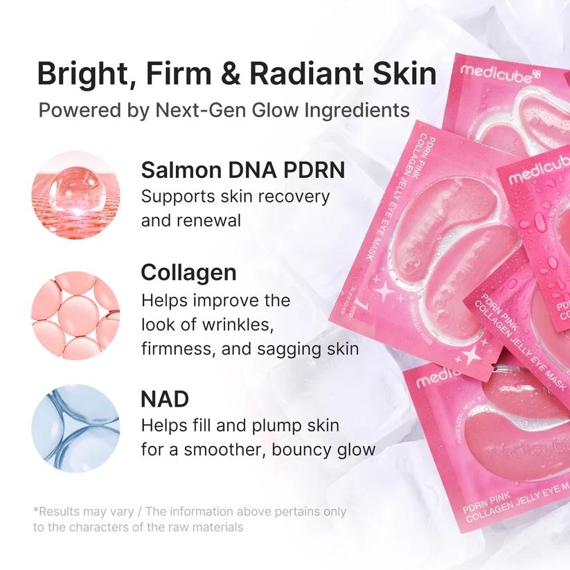 Medicube PDRN Pink Collagen Jelly Eye Mask 6Pairs