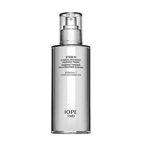 IOPE XMD Stem III Clinical Recovery Softener 130ml in a clear glass bottle
