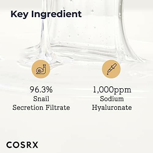 KBeauty Sale | Authentic Korean Skincare Products Ships from USA COSRX Snail Mucin 96% Power Repairing Essence 3.38 fl.oz 100ml, Hydrating Serum for Face with Snail Secretion Filtrate for Dull Skin & Fine Lines, Korean Skincare.