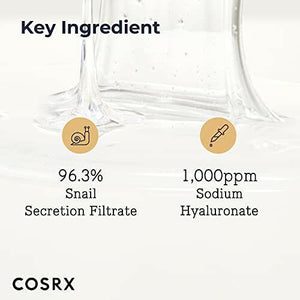 KBeauty Sale | Authentic Korean Skincare Products Ships from USA COSRX Snail Mucin 96% Power Repairing Essence 3.38 fl.oz 100ml, Hydrating Serum for Face with Snail Secretion Filtrate for Dull Skin & Fine Lines, Korean Skincare.