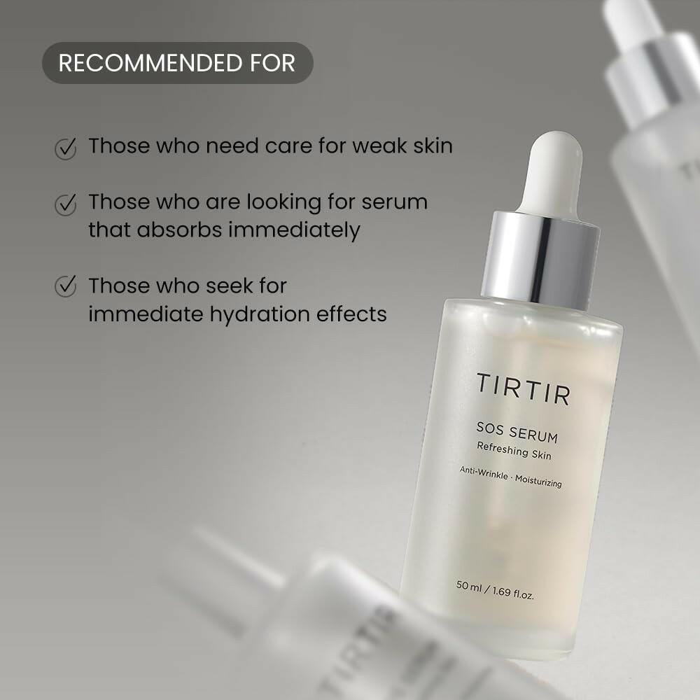 TIRTIR SOS Hydrating Polyglutamic Acid Serum 1.69 fl.oz - Kbeauty Sale | Authentic Korean Skincare Products