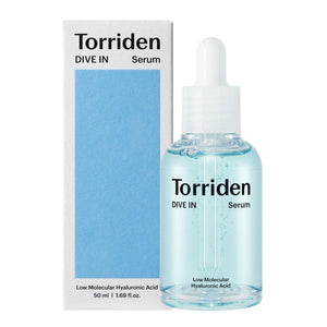 KBeauty Sale | Authentic Korean Skincare Products Ships from USA Torriden DIVE-IN Low-Molecular Hyaluronic Acid Serum, 1.69 fl oz | Fragrance-free for Dry, Dehydrated, Oily Skin | Vegan Korean SkinCare.