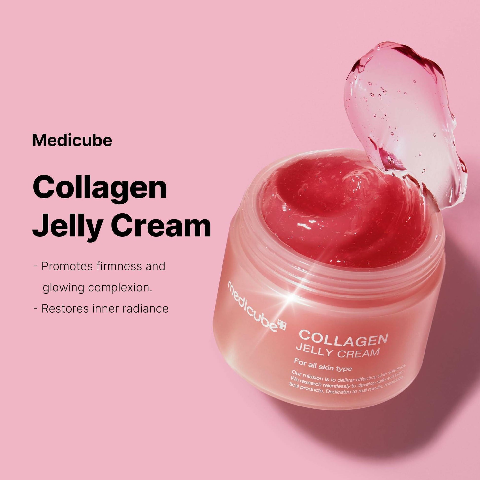 KBeauty Sale | Authentic Korean Skincare Products Ships from USA Medicube Collagen Jelly Cream- Niacinamide & Freeze-Dried Hydrolyzed Collagen - Boosts skin's barrier hydration and gives 24h Glow & Lifted Look - No artificial color, Korean skincare (3.71 fl.oz.).