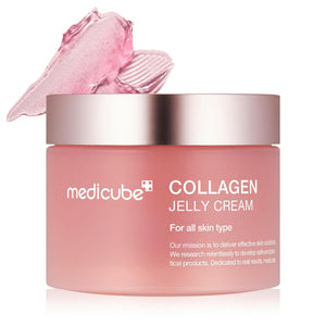 KBeauty Sale | Authentic Korean Skincare Products Ships from USA Medicube Collagen Jelly Cream- Niacinamide & Freeze-Dried Hydrolyzed Collagen - Boosts skin's barrier hydration and gives 24h Glow & Lifted Look - No artificial color, Korean skincare (3.71 fl.oz.).